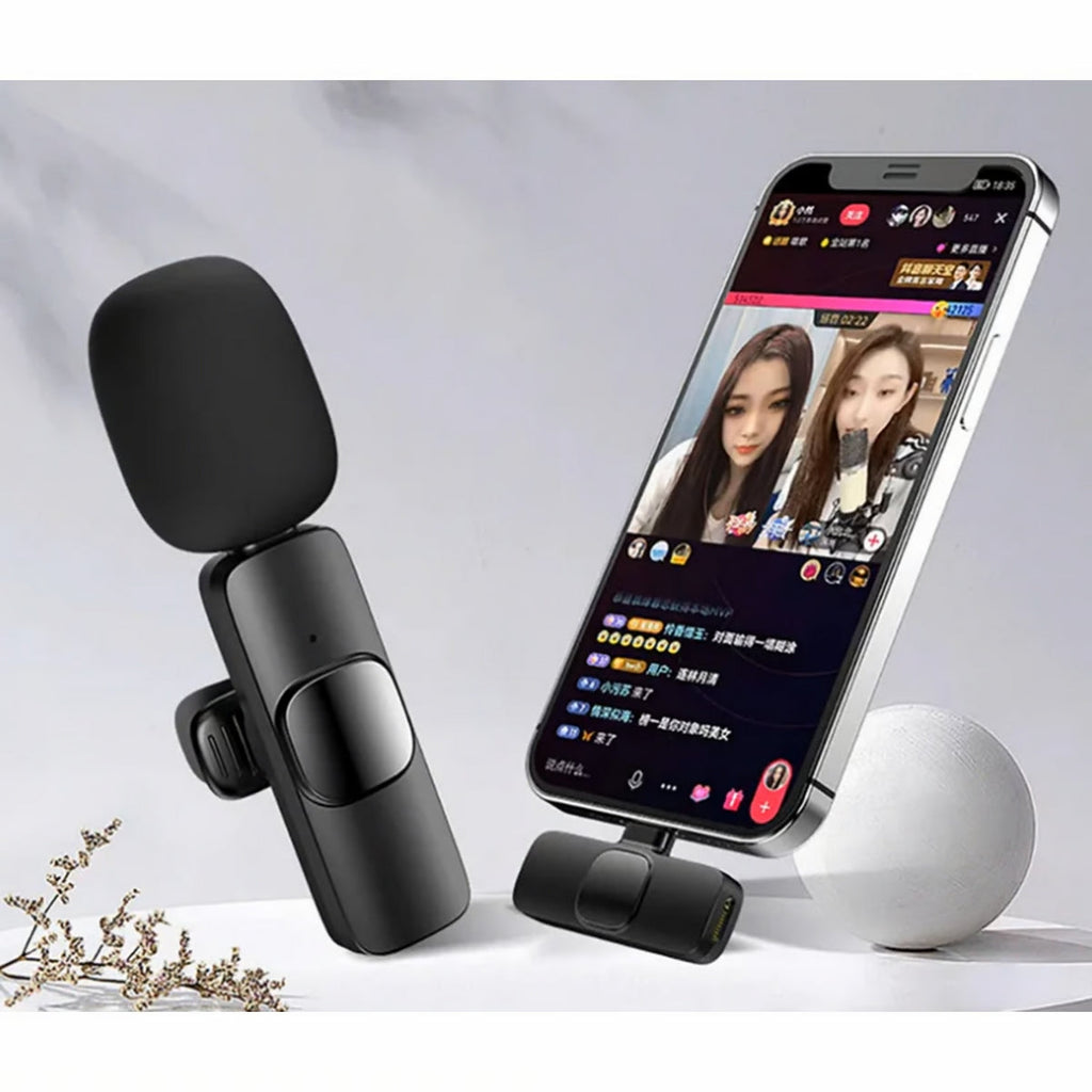Micrófono Inalámbrico K9 Compatible con iPhone - Calidad de Sonido Superior