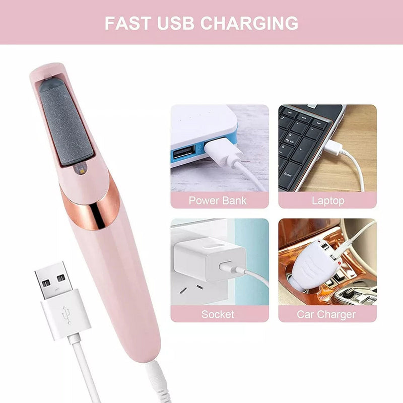 SuaviFeet – Lima Eléctrica Profesional con Tecnología que elimina callos y deja tus pies increíblemente suaves.👣✨