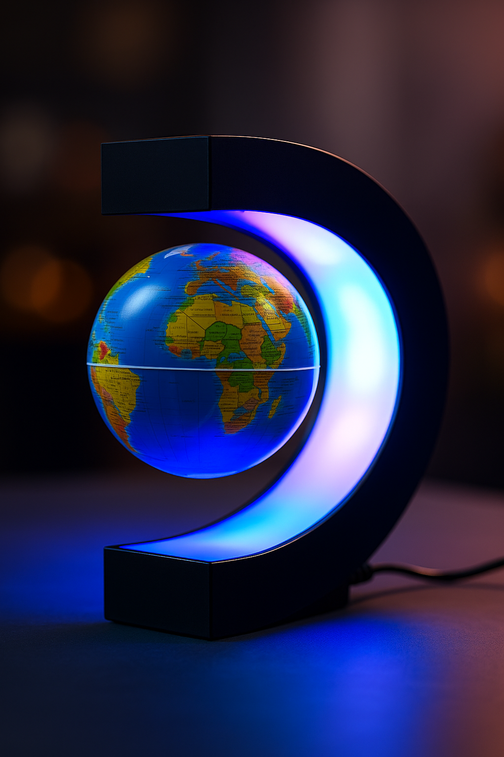 🌍 Lámpara LED Globo Flotante con Levitación Magnética