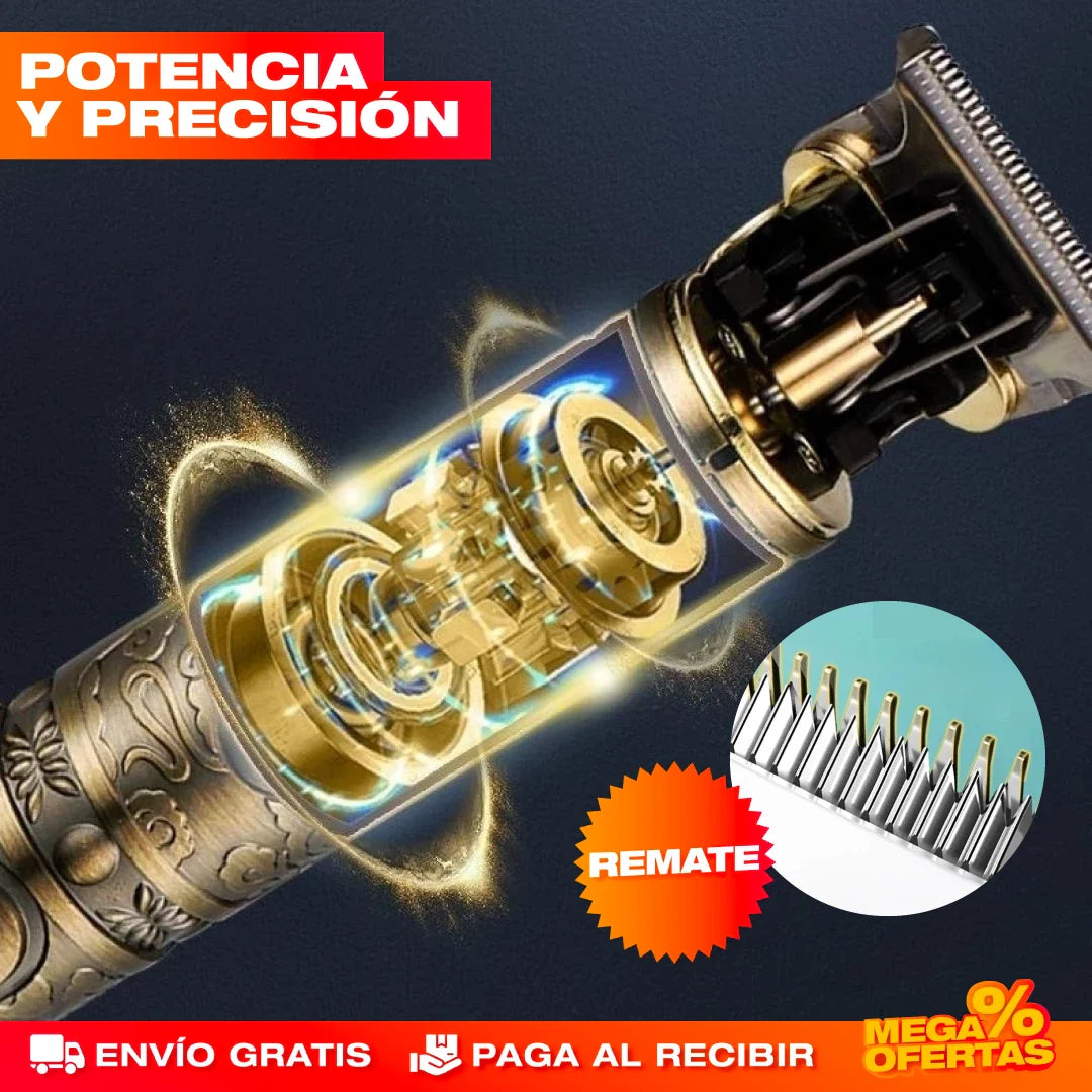 MÁQUINA BARBERA BUDA TRIMMER® PROFESIONAL RECARGABLE