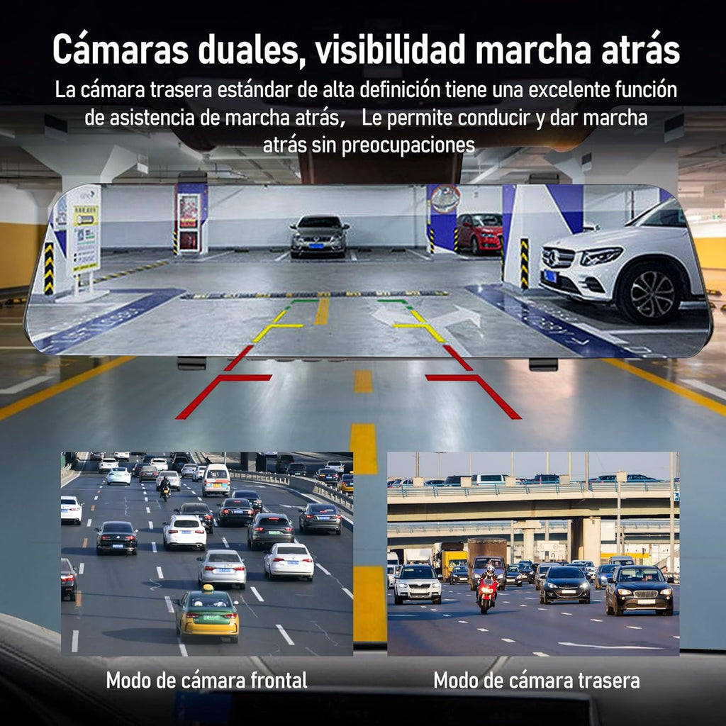 ESPEJO RETROVISOR CON CAMARA FULL HD