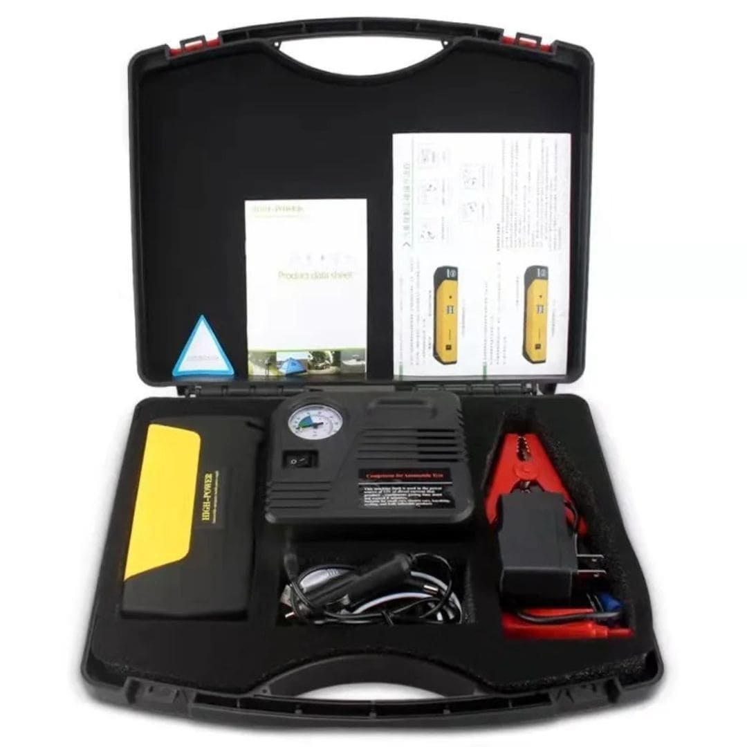 ARRANCADOR DE BATERIA PORTATIL 4 em 1