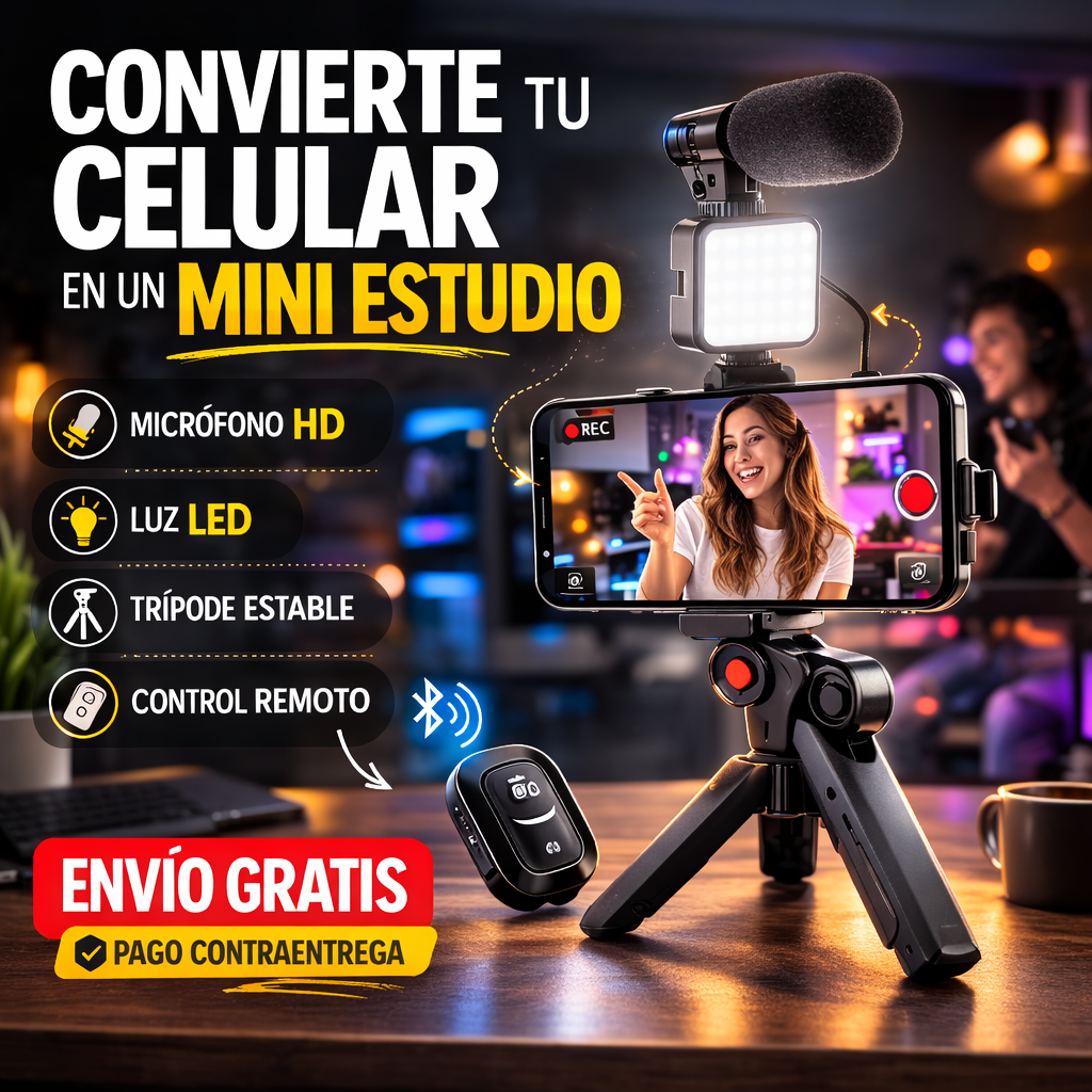 CREATOR PRO KIT 3 EN 1 – TODO LO QUE NECESITAS PARA GRABAR COMO UN PROFESIONAL