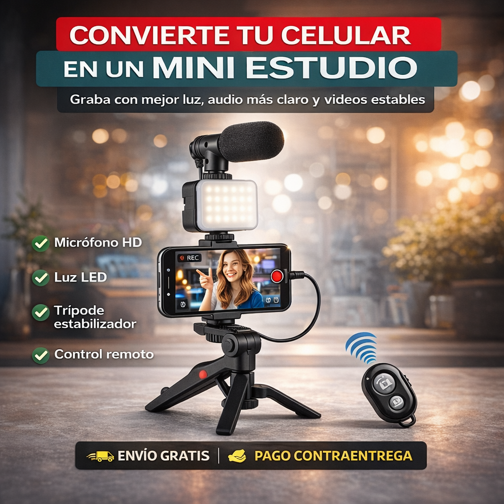 CREATOR PRO KIT 3 EN 1 – TODO LO QUE NECESITAS PARA GRABAR COMO UN PROFESIONAL