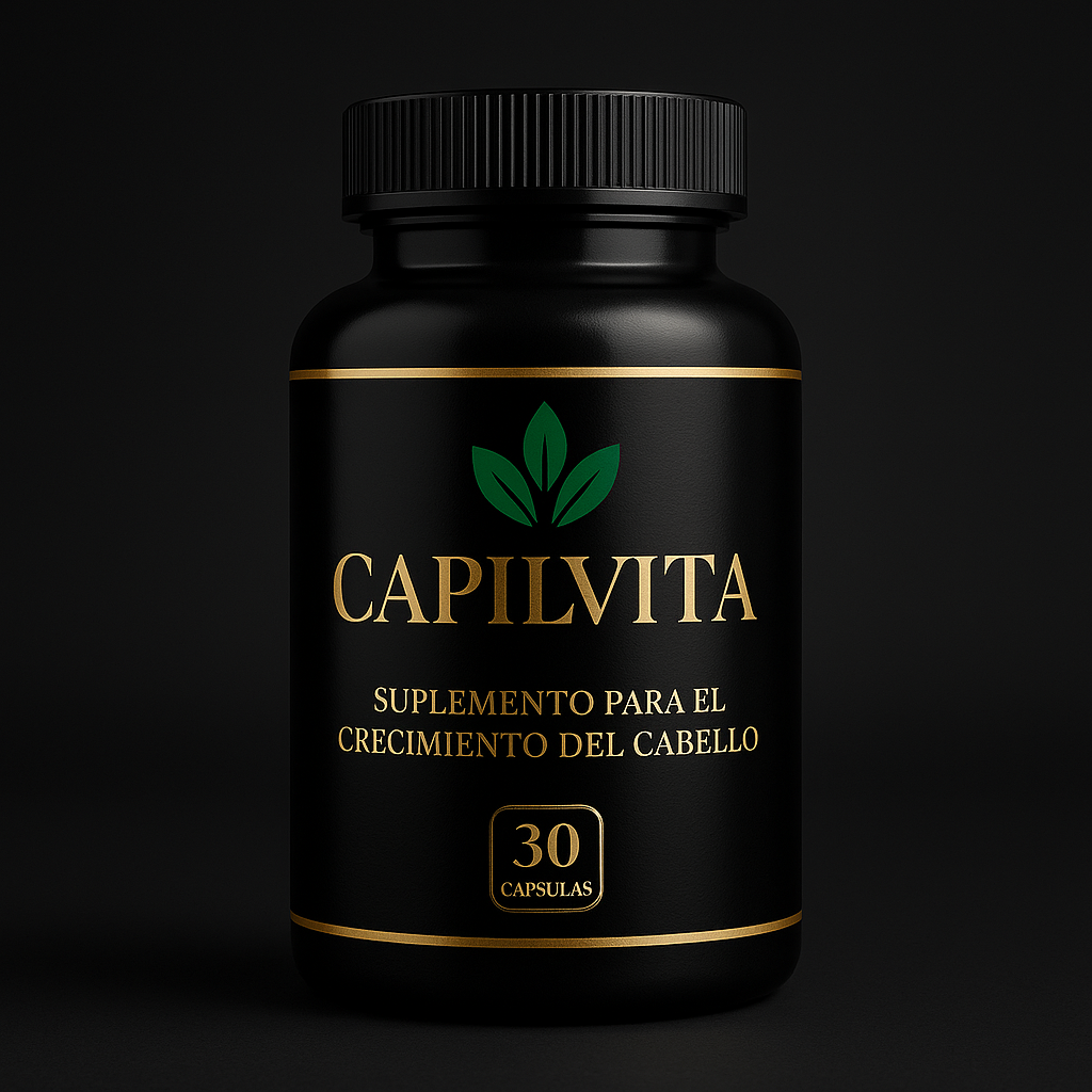 CapilVita – Suplemento Anticaída Capilar Natural | Fortalece y Estimula el Crecimiento del Cabello (30 cápsulas)