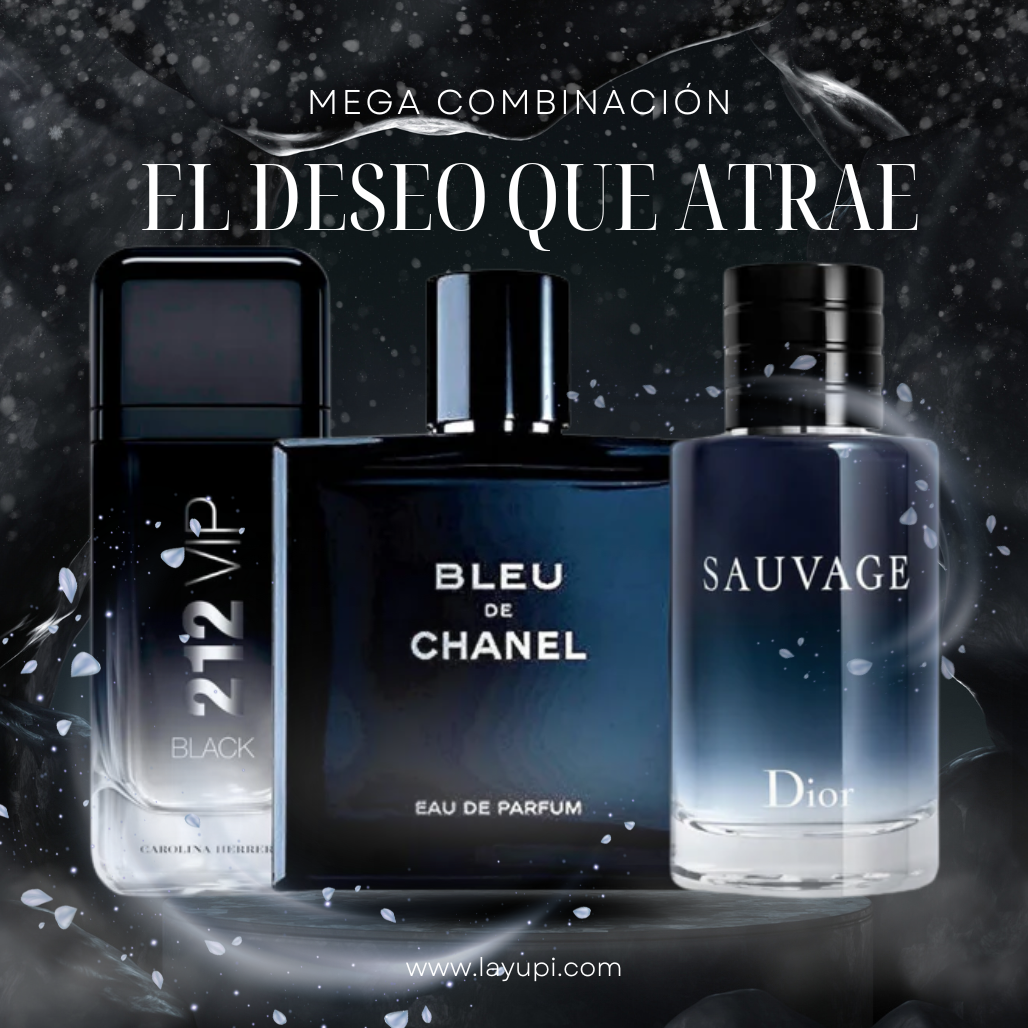 ¡Kit de 3 perfumes! ¡Un hombre nocturno que deja huella! - 100mL