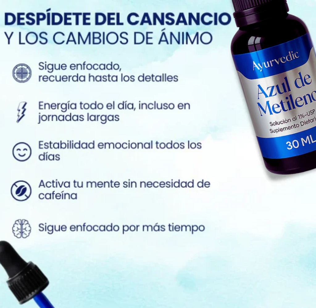 AZUL DE METILENO AYURVEDIC 30 ML - ORIGINAL