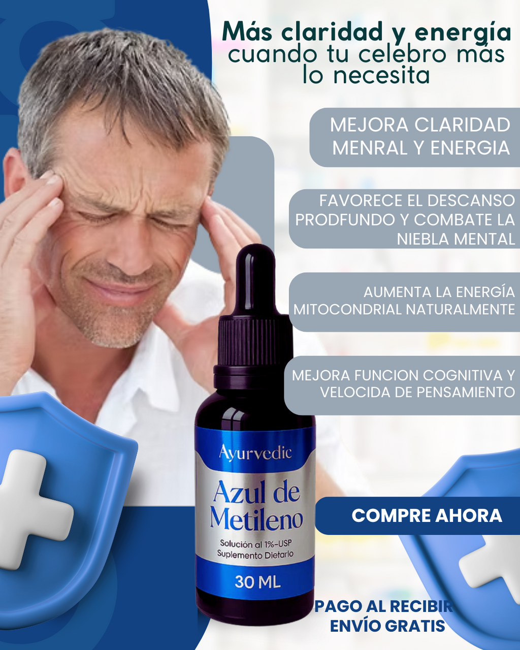 AZUL DE METILENO AYURVEDIC 30 ML - ORIGINAL