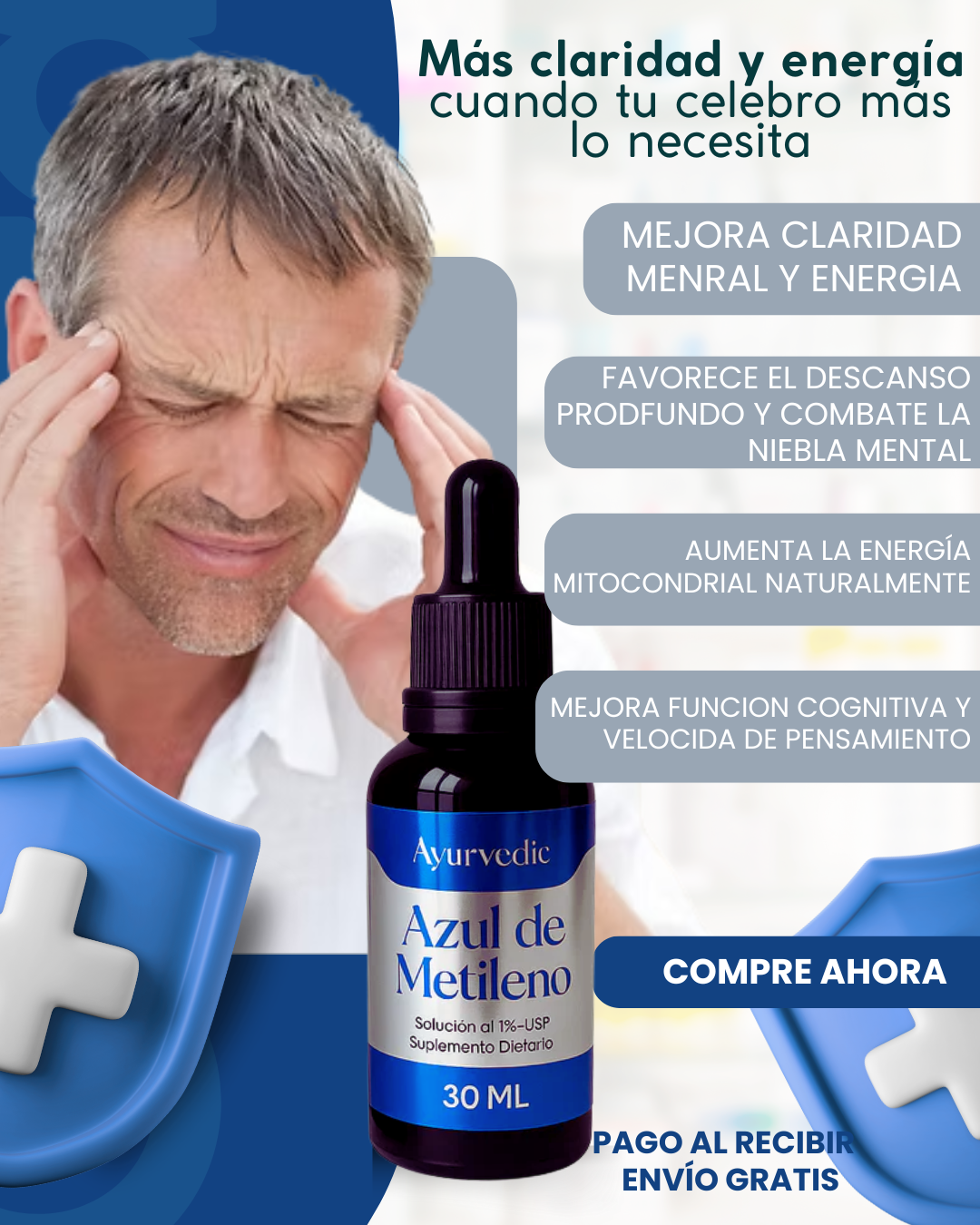 AZUL DE METILENO AYURVEDIC 30 ML - ORIGINAL