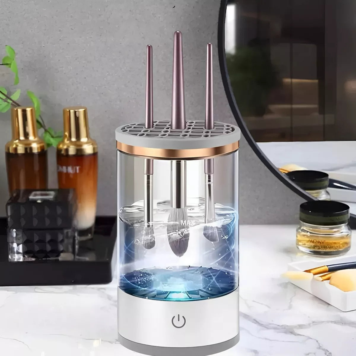 LIMPIADOR AUTOMÁTICO DE BROCHAS DE MAQUILLAJE