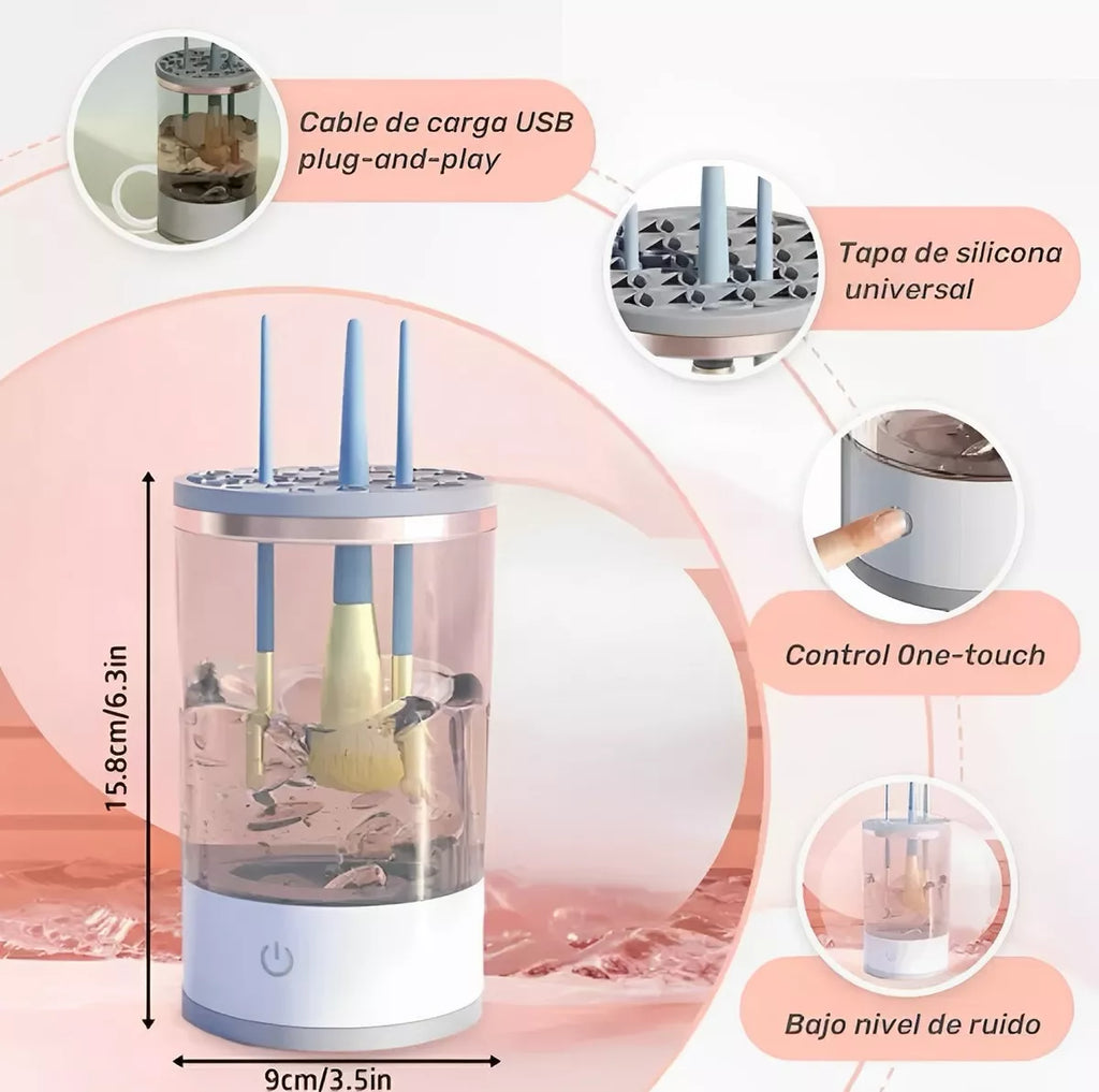 LIMPIADOR AUTOMÁTICO DE BROCHAS DE MAQUILLAJE