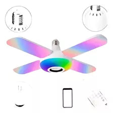 Bombillo con Apas Parlante Luces RGB