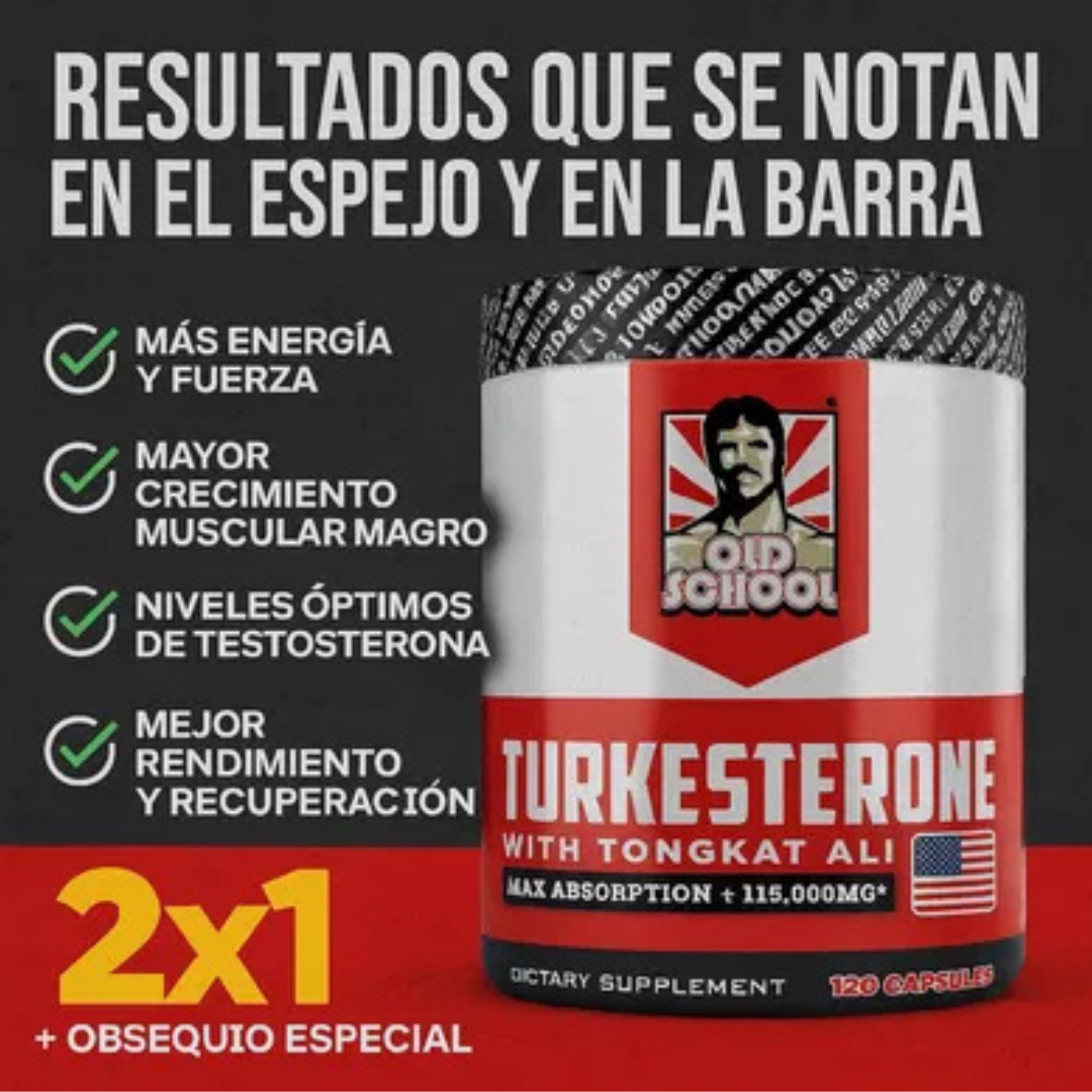 TURKESTERONE - COMPRA 1 Y LLEVA 2 UNIDADES + FRETE GRATIS