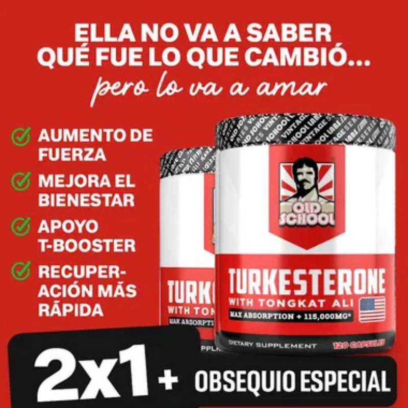 TURKESTERONE - COMPRA 1 Y LLEVA 2 UNIDADES + FRETE GRATIS