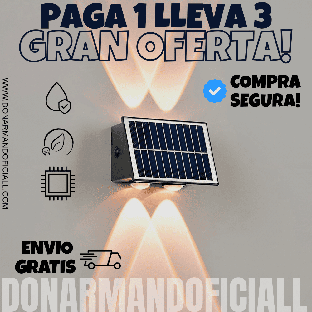 Paga HOY 1 lámpara solar y llévate 3 Unidades a tan solo $159.900⚡️