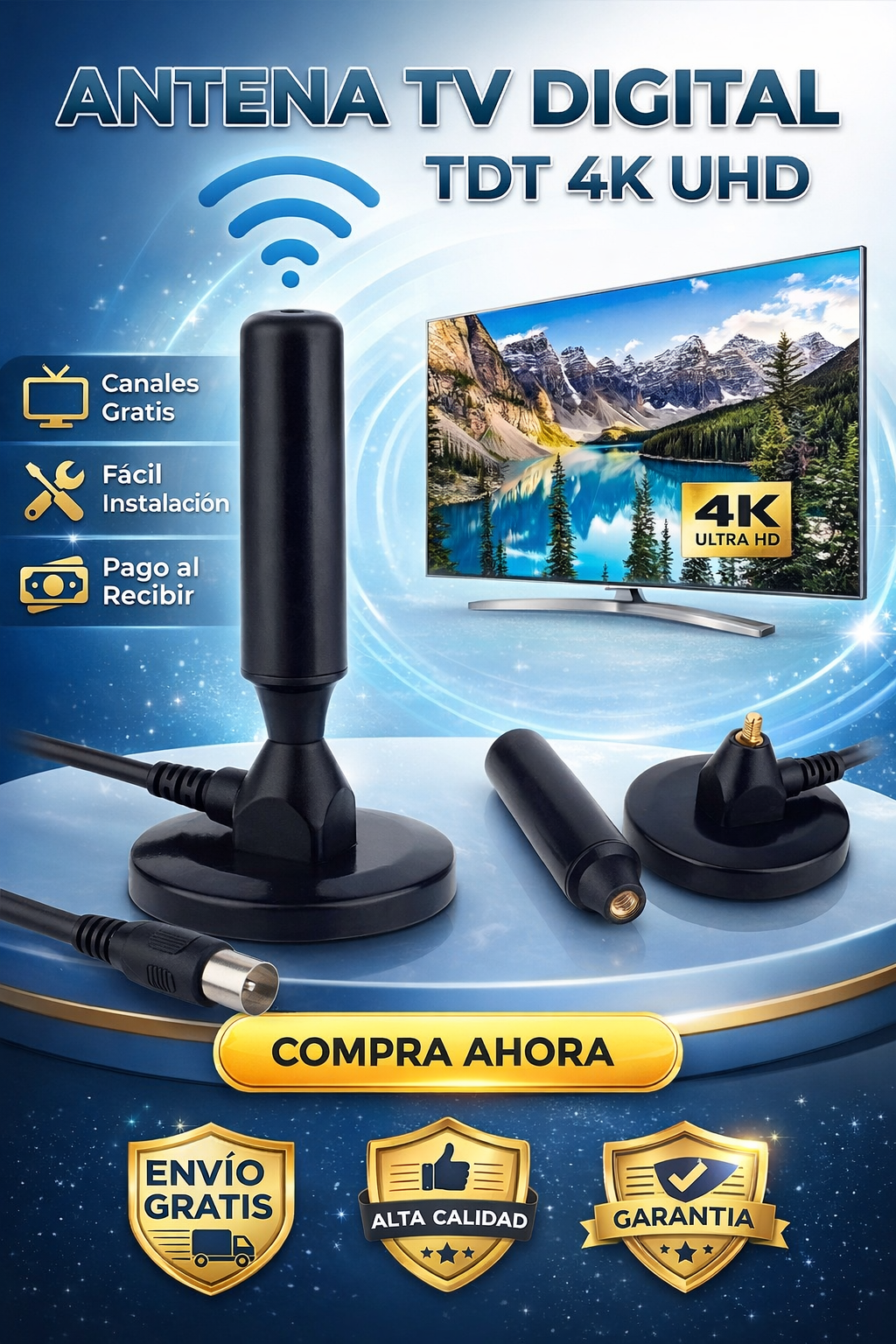 Antena TDT™ | TV Digital Ultra HD | Canales Gratis
