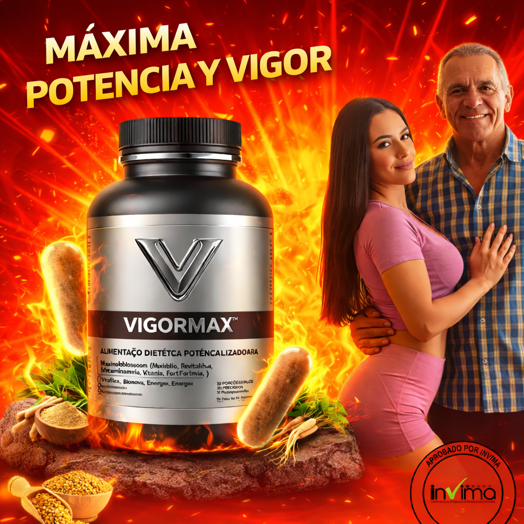 VIGOR MAX -RECUPERA TU POTENCIA MASCULINA Y RINDE AL MÁXIMO.