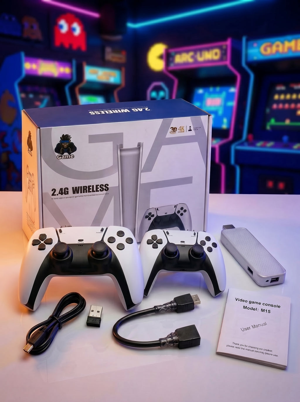 🎮 Consola M15: ¡Más de 20.000 juegos clásicos para revivir tu infancia en segundos!