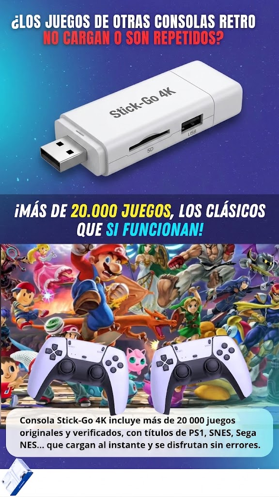 🎮 Consola M15: ¡Más de 20.000 juegos clásicos para revivir tu infancia en segundos!
