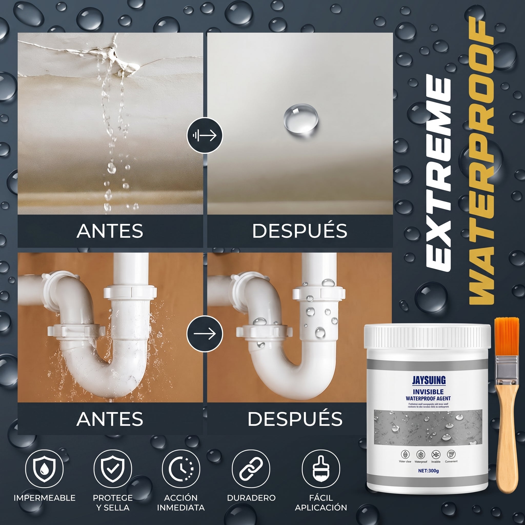 DryWall Protect - Sellador Invisible (Oferta Especial) 🎁