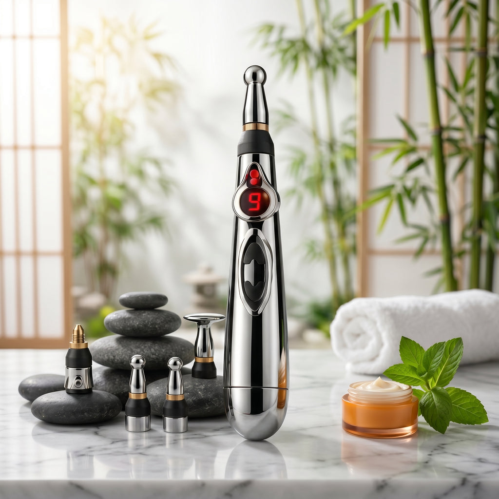⚡ Relaja cuello, espalda y piernas en minutos — sin agujas ni rutinas complicadas  💆‍♂️ Relax Pen™ + 2 Geles Incluidos