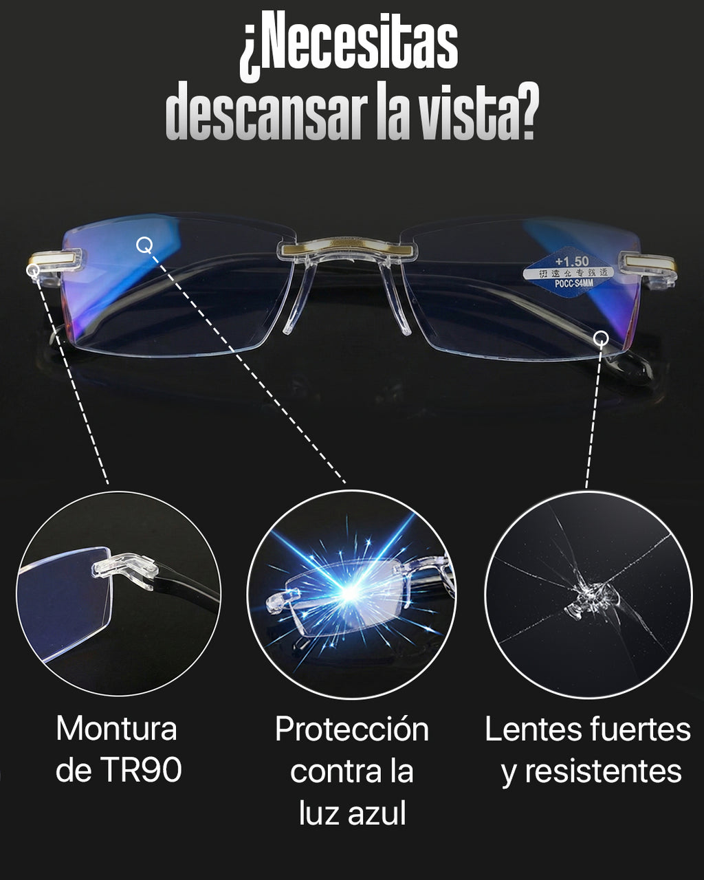 Gafas Inteligentes TR90 Pro Titanium FM 🔥 Compra 1 y lleva 2