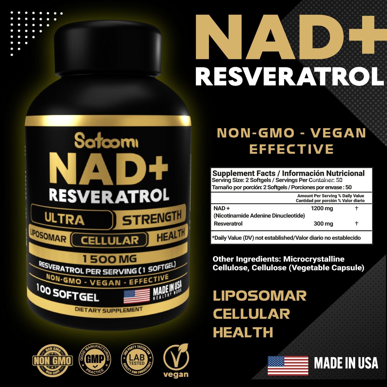 NAD + Resveratrol 01 unidade