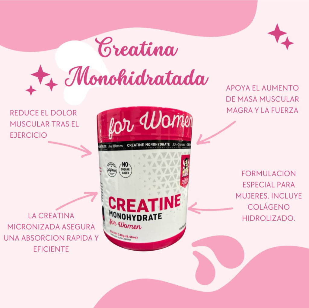 CREATINE FOR WOMEN - COMPRA 1 Y LLEVA 2 UNIDADES + FRETE GRATIS
