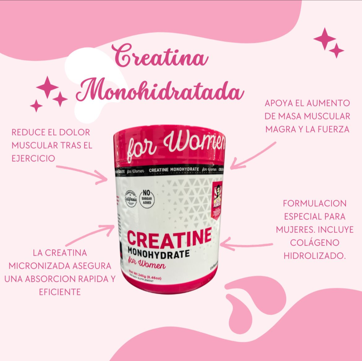 CREATINE FOR WOMEN - COMPRA 1 Y LLEVA 2 UNIDADES + FRETE GRATIS