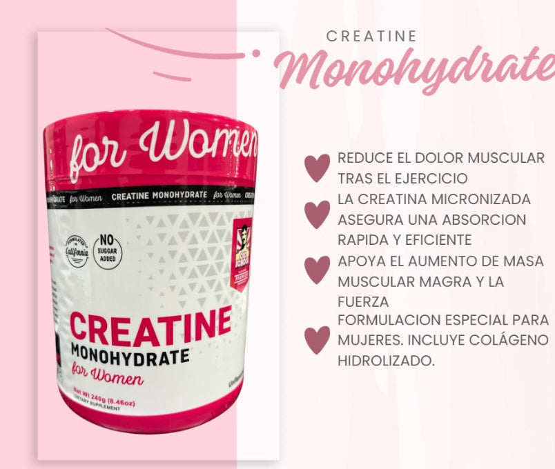 CREATINE FOR WOMEN - COMPRA 1 Y LLEVA 2 UNIDADES + FRETE GRATIS