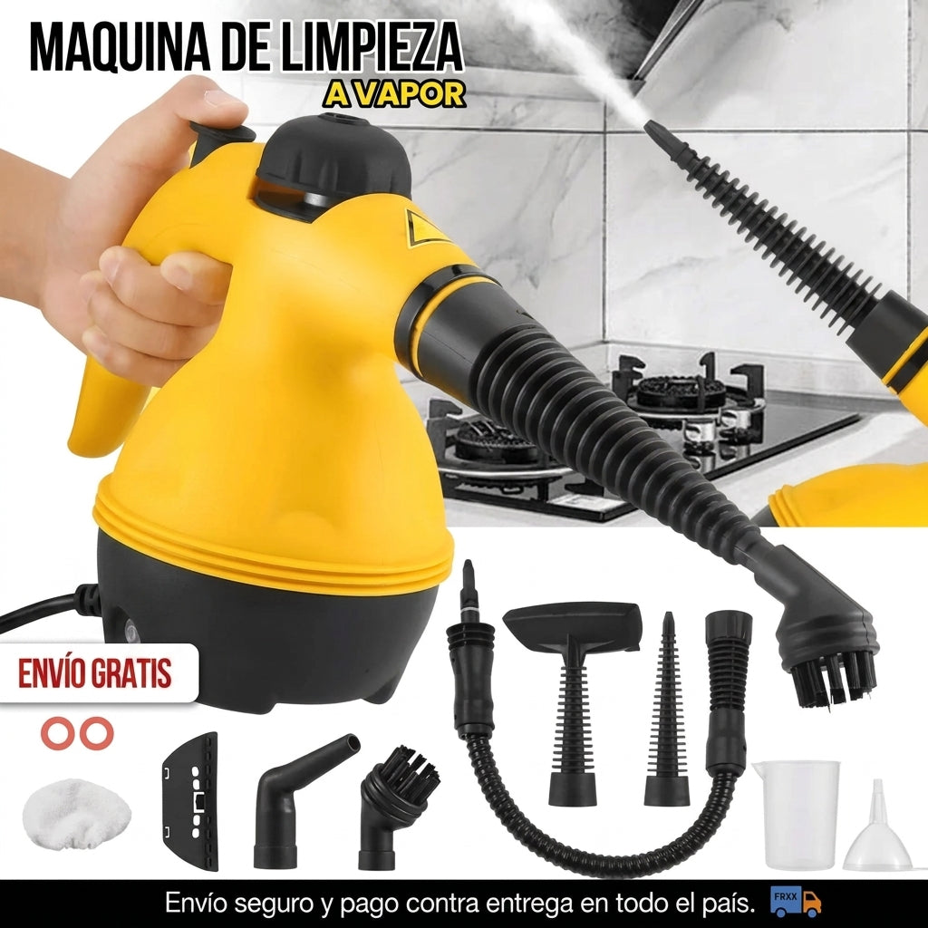 Máquina de Limpieza a Vapor Multifuncional | Limpieza Profunda Sin Químicos