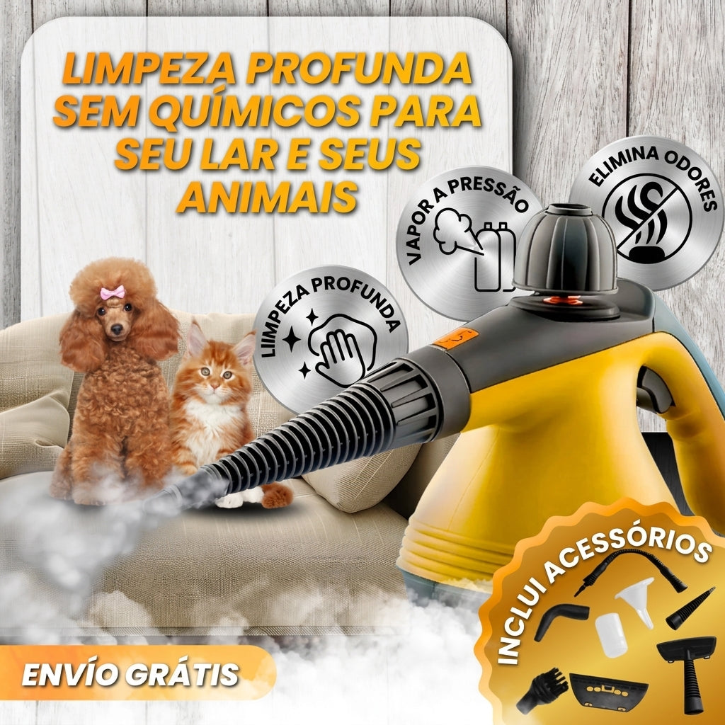 Máquina de Limpieza a Vapor Multifuncional | Limpieza Profunda Sin Químicos