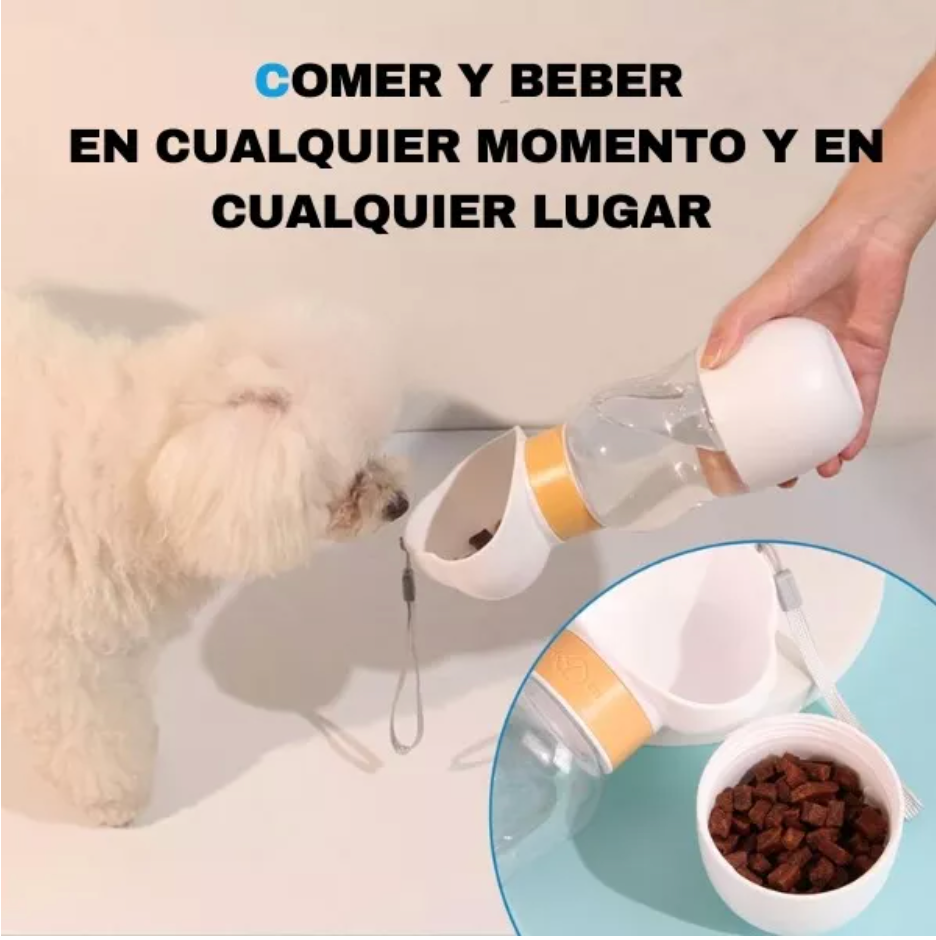 Botella Bebedero De Agua Para Mascotas - Dispensador Comida