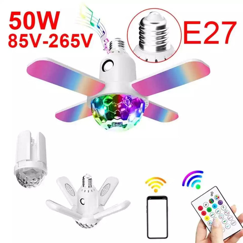 BOMBILLA LED COLORIDA Y PARLANTE BLUETOOTH