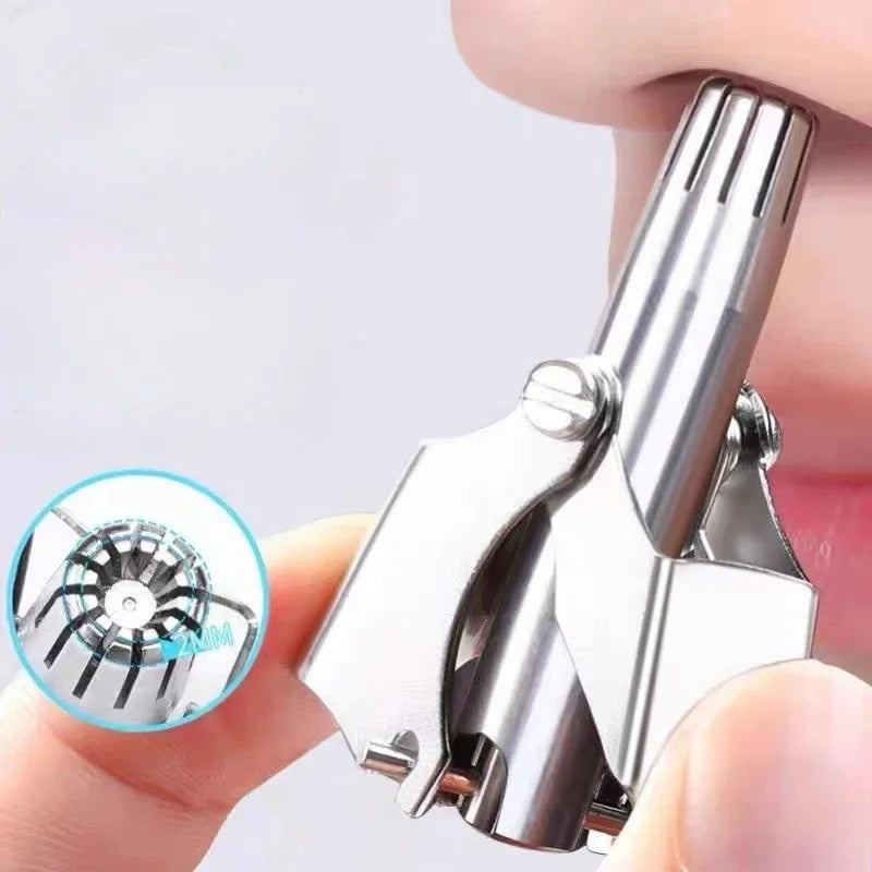 CleanNose Pro™ - Depilador Manual Nasal en Acero