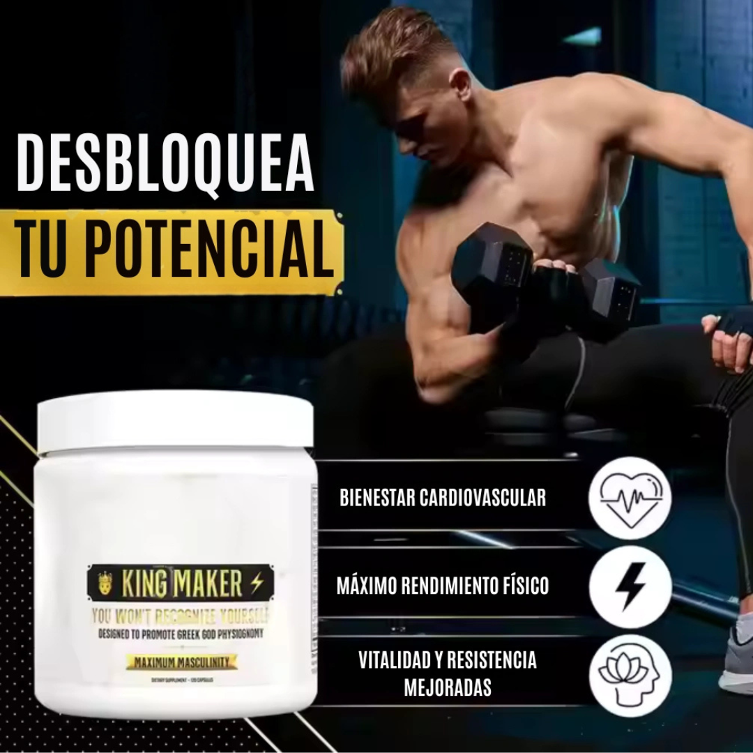 KING MAKER™ - Despierta tu virilidad, tu energía y tu confianza - POTENCIADOR DE TESTOSTERONA