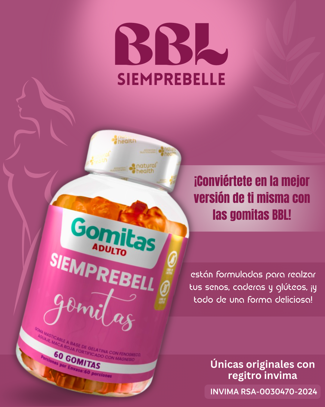 GOMITAS SIEMPREBELL ADULTO - DEFINE TUS CURVAS