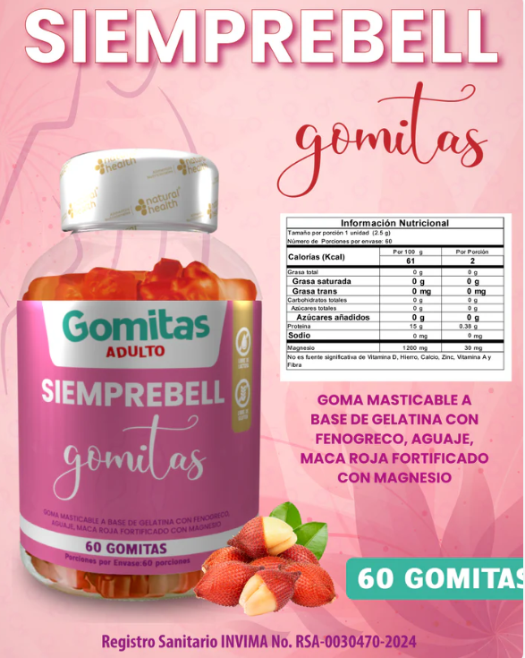 GOMITAS SIEMPREBELL ADULTO - DEFINE TUS CURVAS