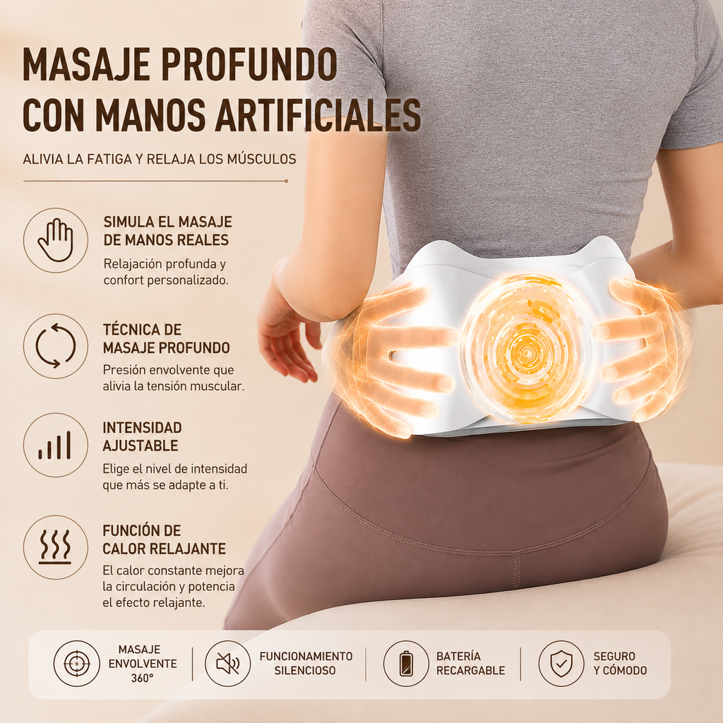 Masajeador Abdominal Eléctrico Inalámbrico para Quemar Grasa y Digerir