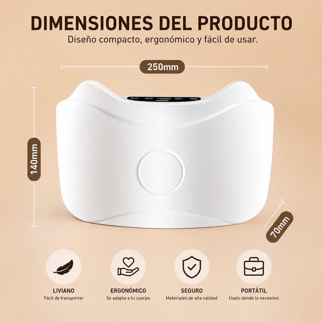 Masajeador Abdominal Eléctrico Inalámbrico para Quemar Grasa y Digerir