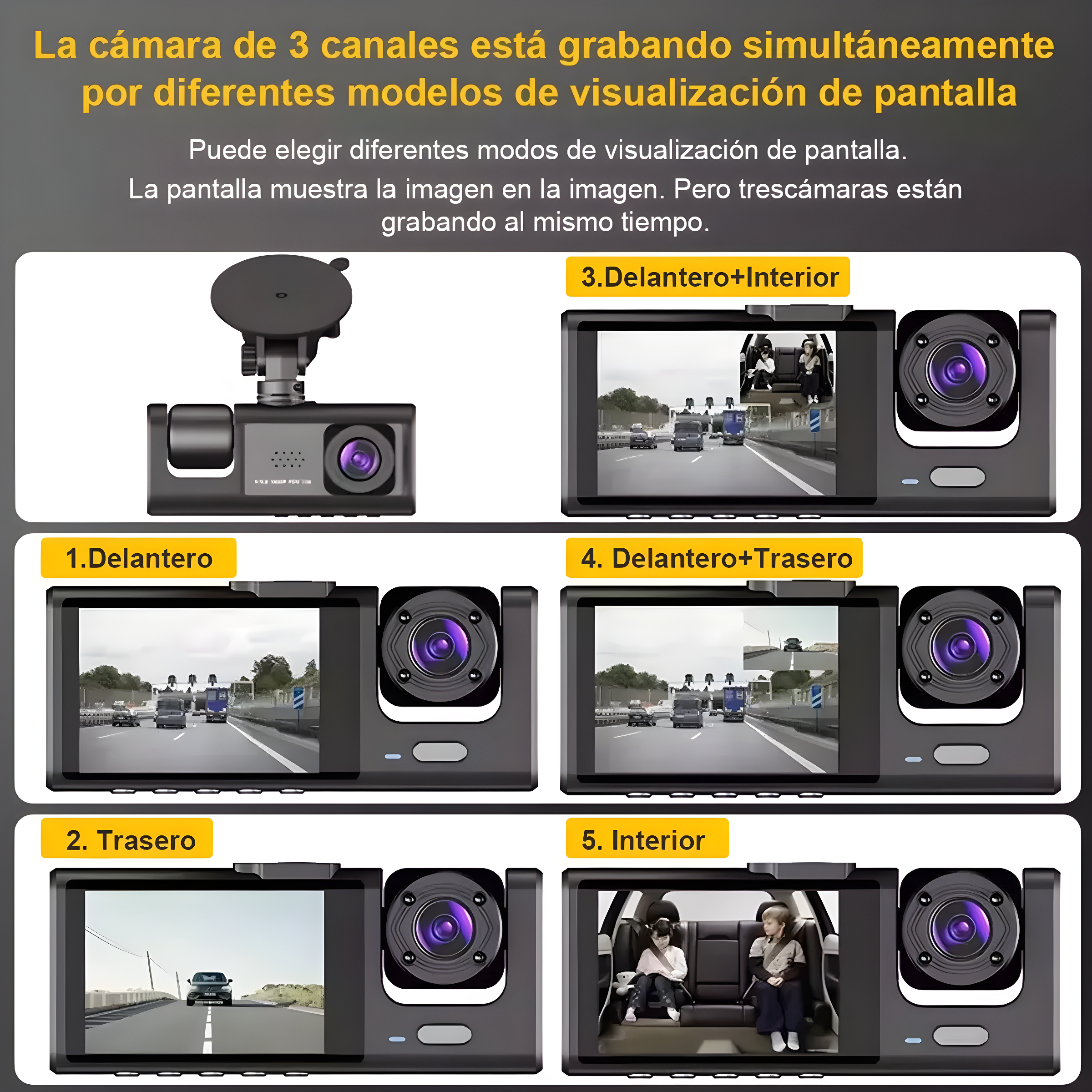GripMaster - Camara Doble Para Auto
