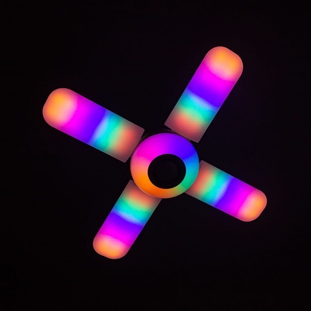 Bombillo con Apas Parlante Luces RGB